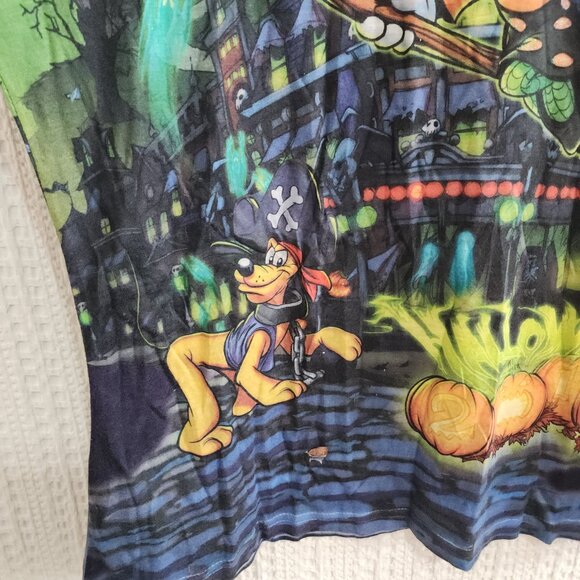 Disney Parks Halloween Minnie Witch Vampire Mickey Mouse Shirt Size Large - Picture 7 of 11